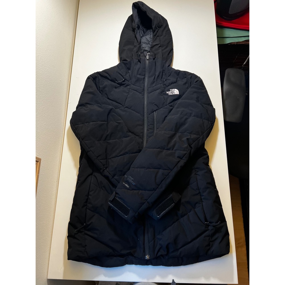 The North Face Womens Med 550 Gore Windstopper Down Jacket Black Snow